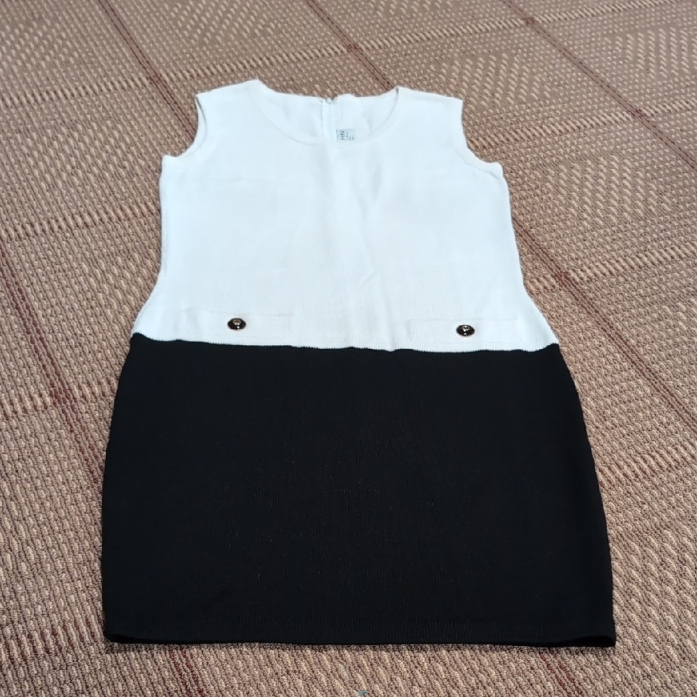 St. John Black and White Formal Kids Dress